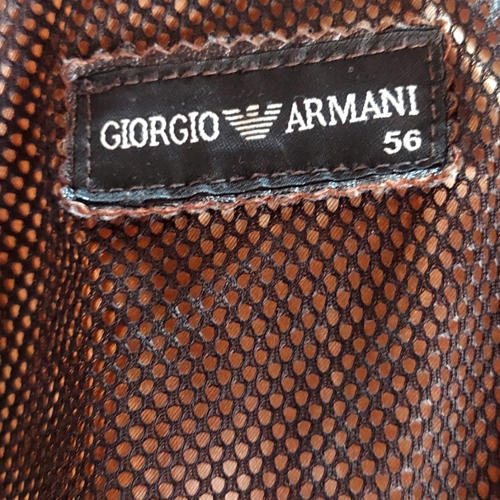 NWT Giorgio Armani Leather Jacket